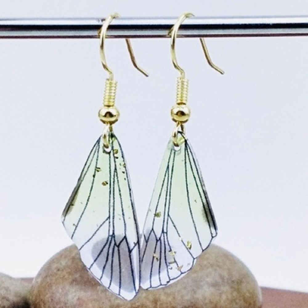Butterfly Wing Charm Earrings